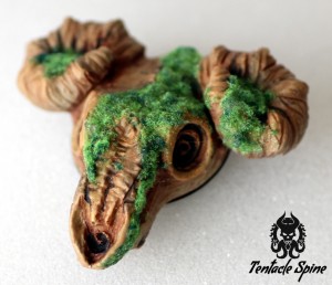 Bone Mossy Ra Skull 