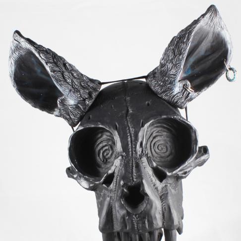 Pierced Black Faun Ears 