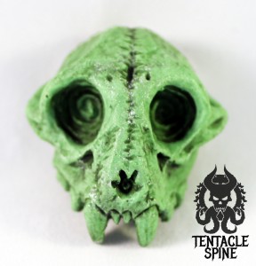Shimmer Green Chimera Skull